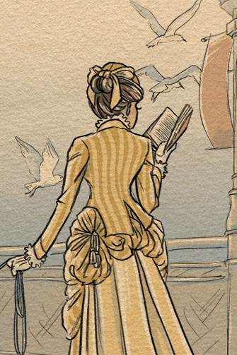 Victorian Doxie detail